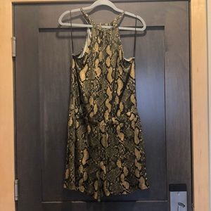 Snake print romper